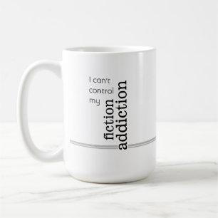 Mug Nom de l'addiction au lecteur de fiction du livre 