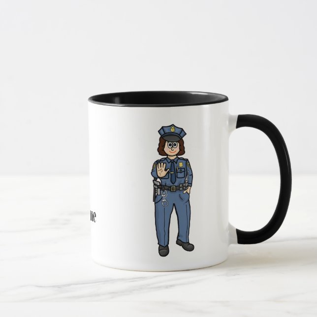 Mug Nom de l'agent de patrouille frontalière des États (Droite)