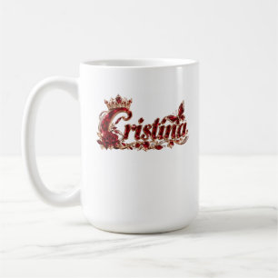 Mug Nom de luxe Christina Ruby Crystal