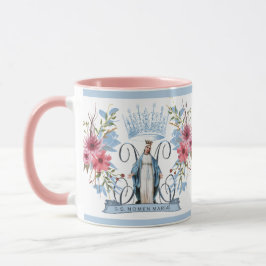 Mug Nom de Marie Vierge religieuse Mère Florale