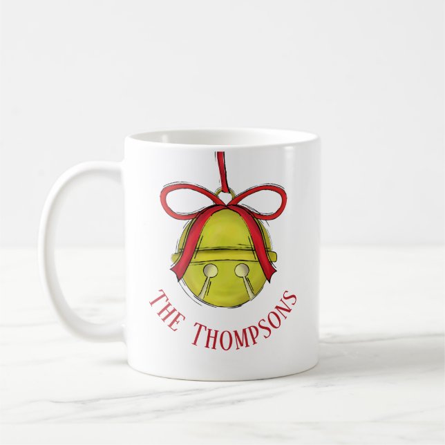 Mug Nom de Noël de Noël personnalisé (Gauche)