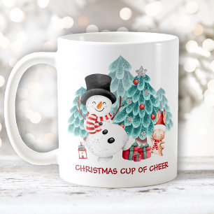 Mug Nom de Noël du joyeux bonhomme de neige