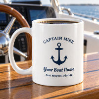 Nom du capitaine de bateau d'ancrage de la marine