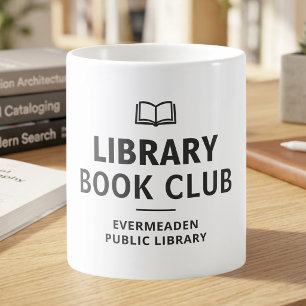 Mug Nom du club de lecture Bibliothèque personnalisé
