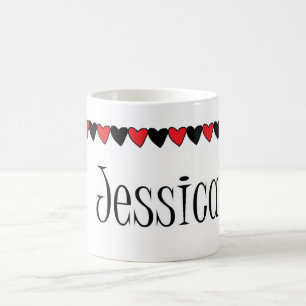 Mug Nom du coeur de Jessica
