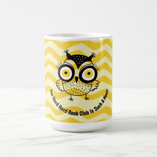 Mug Nom du groupe Monogramme du Book Club Wise Owl (Centre)