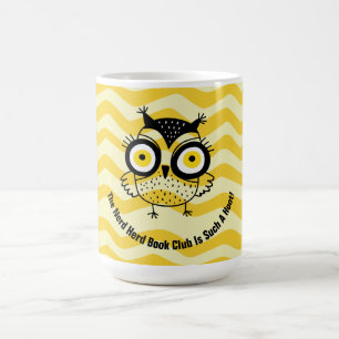 Mug Nom du groupe Monogramme du Book Club Wise Owl
