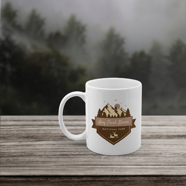 Mug Nom du parc national ou national personnalisé (Créateur téléchargé)