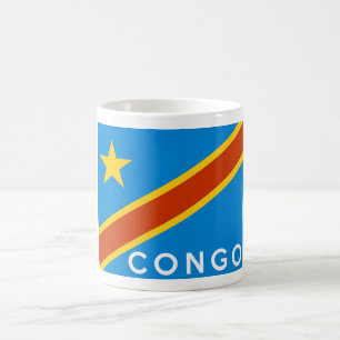 Mug nom du pays du drapeau de congo
