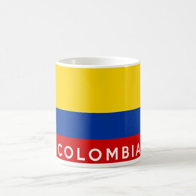 Mug nom du texte du drapeau de la colombie (Centre)