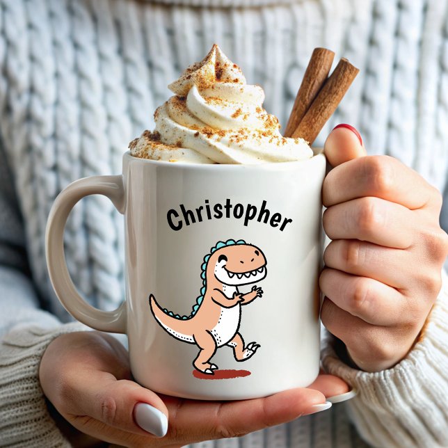 Mug Nom Enfants Dinosaur Funny (Créateur téléchargé)