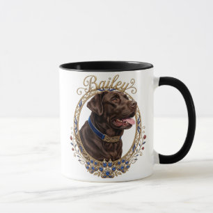 Mug Nom et photo de typographie moderne simple et cool