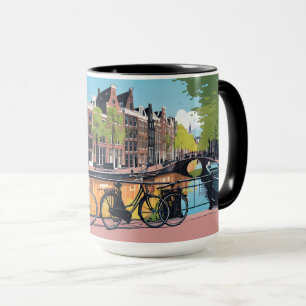 Mug Nom et texte personnalisés Amsterdam