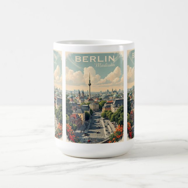 Mug Nom et texte personnalisés Berlin, Allemagne (Centre)