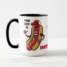 Mug Nom et texte personnalisés Hot Dog