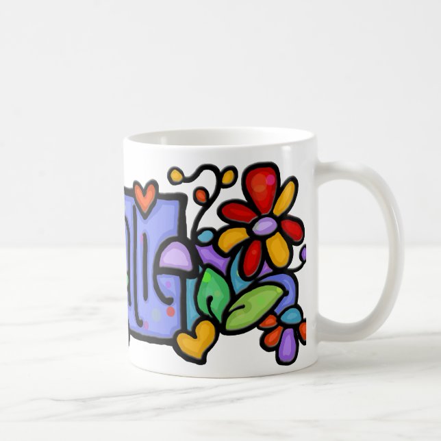 Mug Nom fait sur commande peint à la main de NATALIE (Droite)