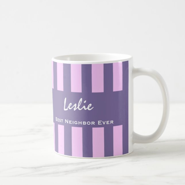 Mug Nom fait sur commande V16 des meilleures rayures (Droite)