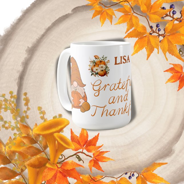 Mug Nom gracieux et de gratitude Monogramme | (Créateur téléchargé)