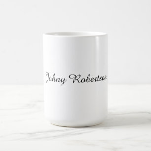 Mug Nom manuscrit élégant professionnel moderne
