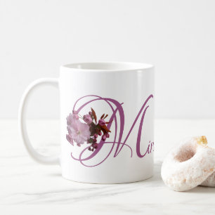 Mug Nom Miriam personnalisable rose cerisier fleuri bo