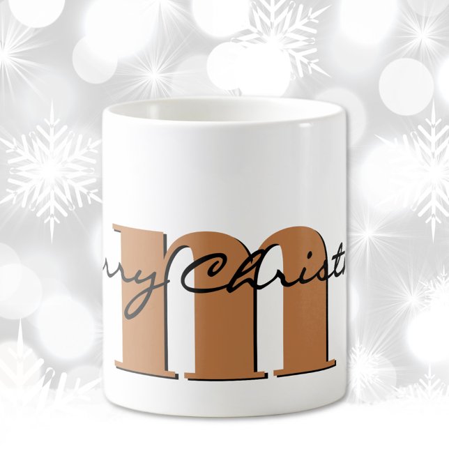 Mug Nom, Novembre Gold Topaz | Joyeux Noël (Créateur téléchargé)
