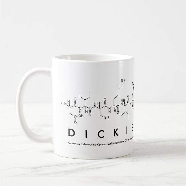 Mug nom peptide Dickie (Gauche)