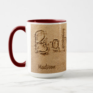Mug Nom personnalisé Bahamas Beach