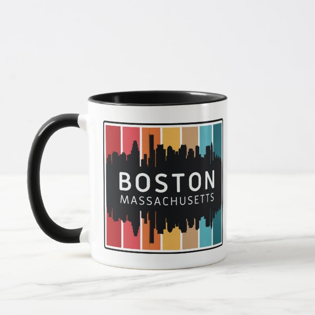 Mug Nom personnalisé Boston Massachusetts (Gauche)