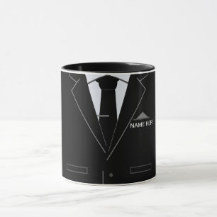 Mug Nom personnalisé Boug cadeau d'affaires Costume no