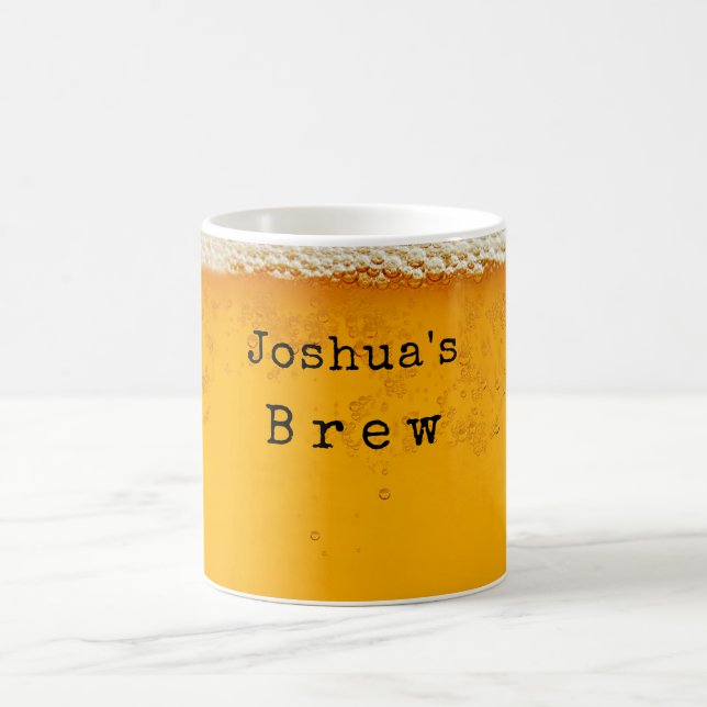 Mug Nom personnalisé/ Brassage de la barre de bière (Centre)