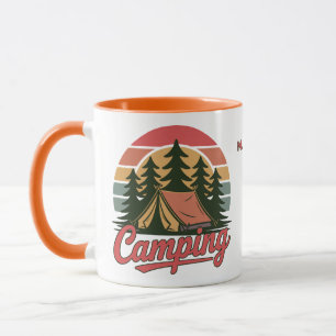Mug Nom personnalisé Camping