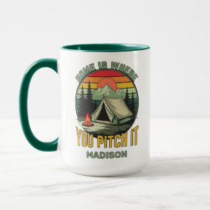 Mug Nom personnalisé Camping