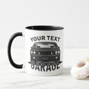Mug Nom personnalisé Classic Muscle Garage Retro