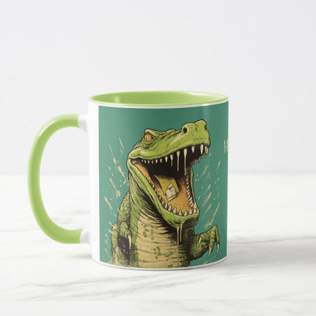 Mug Nom personnalisé Crocodile (Gauche)