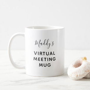 Mug Nom personnalisé de la réunion virtuelle de quar
