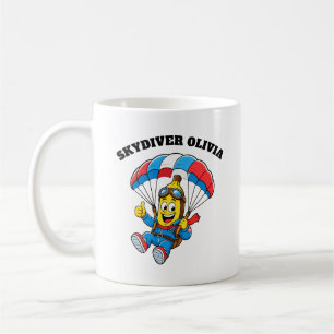 Mug Nom personnalisé de parachutiste drôle Banana Para