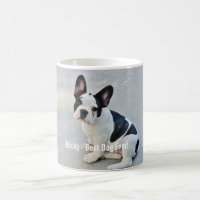 Nom personnalisé de photo de bouledogue et de