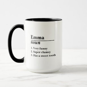 Mug Nom personnalisé Définition EngravéCadeaux Idées