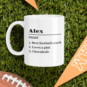 Mug Nom personnalisé Définition Noun Football Coach