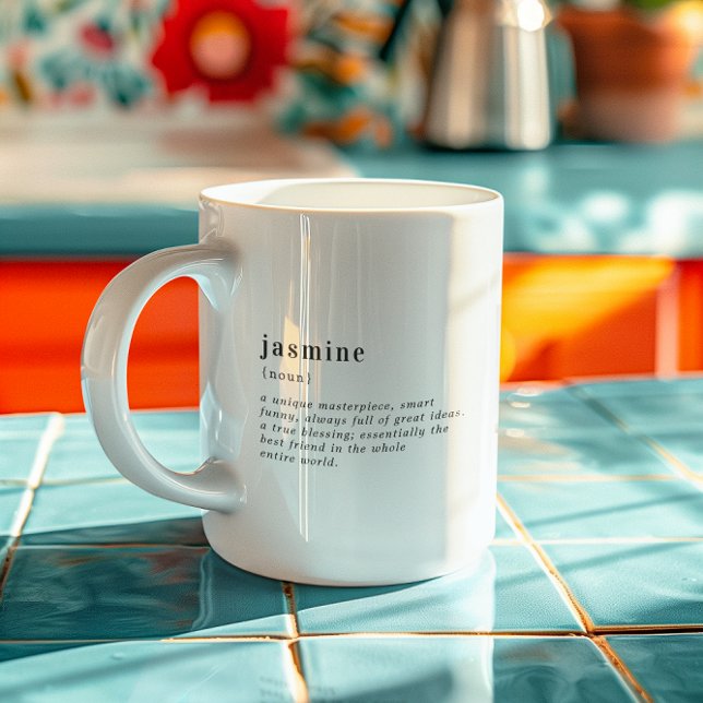 Mug Nom personnalisé Définition personnalisée | 3 Phot (Créateur téléchargé)