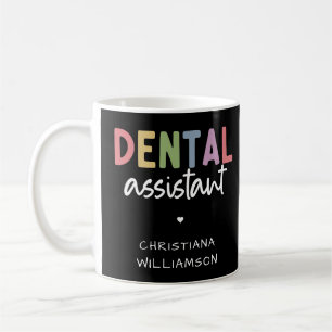 Mug Nom personnalisé Dental Assistant Cadeau