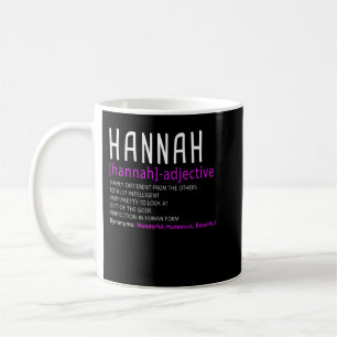 Mug Nom personnalisé Description Hannah Premium