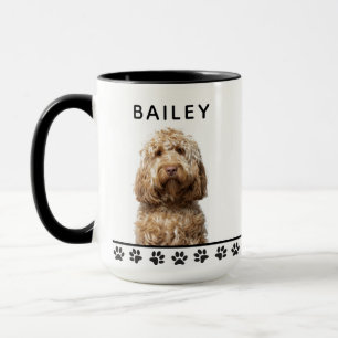 Mug Nom personnalisé du chien et photo