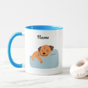 Mug Nom personnalisé du chien mignon