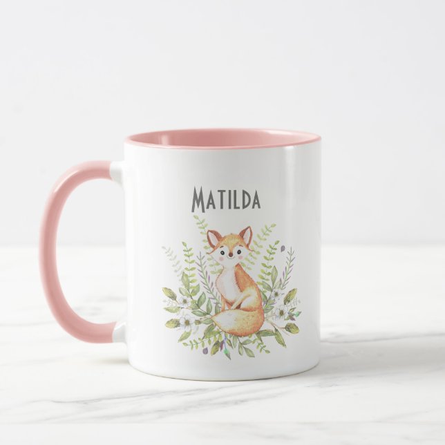 Mug Nom personnalisé du petit renard (Gauche)