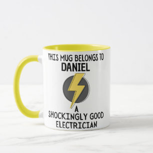 Mug nom personnalisé Electricien cadeau Funny Electric