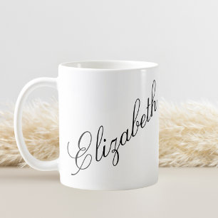 Mug Nom personnalisé élégant du script