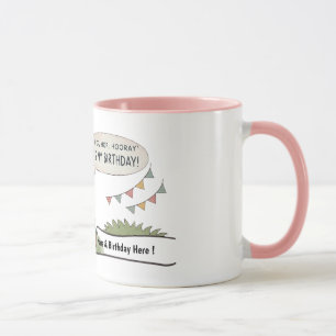 Mug Nom personnalisé Filles de lapin mignon Anniversai