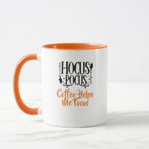 Mug Nom personnalisé 'Hocus Pocus Café m'aide à me con