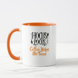 Mug Nom personnalisé 'Hocus Pocus Café m'aide à me Con